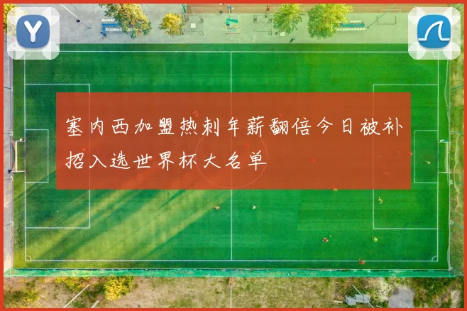 塞内西加盟热刺年薪翻倍今日被补招入选世界杯大名单